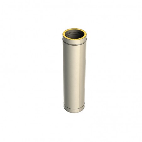 élément droit de 1000 mm - conduit de fumée double paroi isolé élément droit de 1000 mm - conduit de fumée double paroi isolé