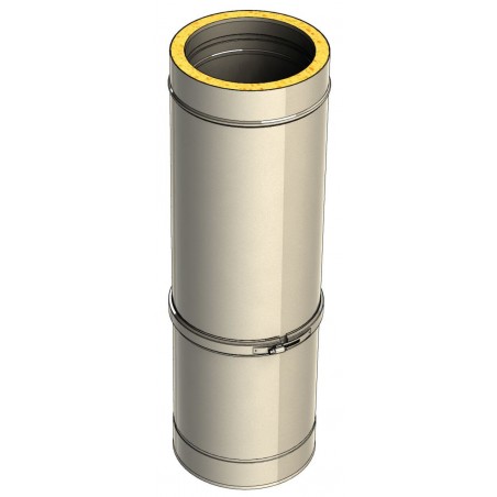 élément droit réglable 560 mm - conduit de fumée double paroi isolé élément droit réglable 560 mm - conduit de fumée double paroi isolé