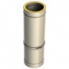 élément droit réglable 560 mm - conduit de fumée double paroi isolé élément droit réglable 560 mm - conduit de fumée double paroi isolé