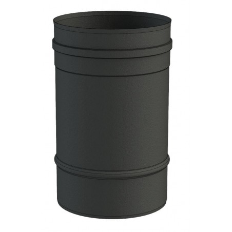 élément droit 250 mm noir - conduit de fumée simple paroi pour poêle à pellets élément droit 250 mm noir - conduit de fumée simple paroi pour poêle à pellets