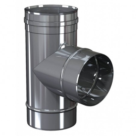 té 90 renforcé - conduit de fumée simple paroi té 90 renforcé - conduit de fumée simple paroi