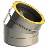 coude 30 - conduit de fumée double paroi isolé coude 30 - conduit de fumée double paroi isolé