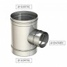 té 90 piquage reduit - conduit de fumée simple paroi té 90 piquage reduit - conduit de fumée simple paroi