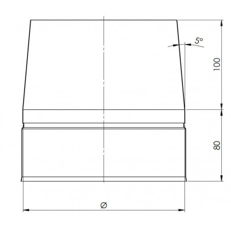 plan cône de finition - conduit de ventilation haute simple paroi plan cône de finition - conduit de ventilation haute simple paroi