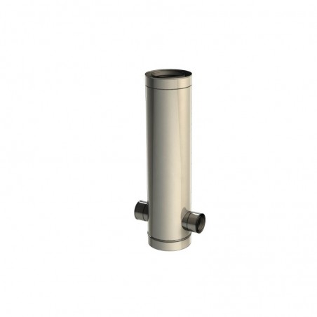 té 87 2 piquages 60/100 à 180 degrés - conduit collectif concentrique neuf té 87 2 piquages 60/100 à 180 degrés - conduit collectif concentrique neuf