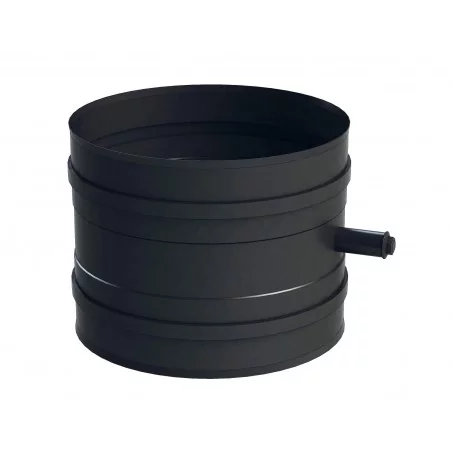 élément d'inspection 40 Pa noir - conduit de fumée simple paroi pour poêle à pellets élément d'inspection 40 Pa noir - conduit de fumée simple paroi pour poêle à pellets