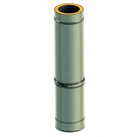 élément droit 830-1420 mm - conduit collectif extérieur double paroi rénovation élément droit 830-1420 mm - conduit collectif extérieur double paroi rénovation