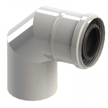 coude 87 - conduit concentrique pour chaudière coude 87 - conduit concentrique pour chaudière
