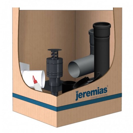 kit PPS concentrique noir C9-C3 départ mural - conduit de fumée condensation simple paroi kit PPS concentrique noir C9-C3 départ mural - conduit de fumée condensation simple paroi