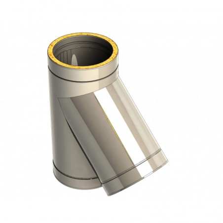 té 135 - conduit de fumée double paroi isolé té 135 - conduit de fumée double paroi isolé