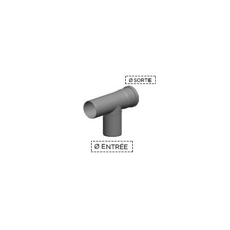 te 87 piquage réduit - conduit de fumée condensation simple paroi te 87 piquage réduit - conduit de fumée condensation simple paroi