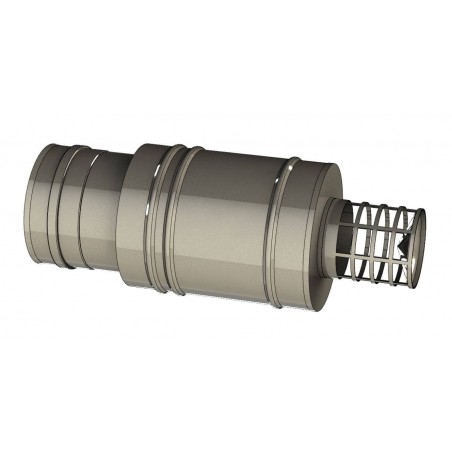 terminal horizontal court - conduit de fumée concentrique pour foyer et poêle gaz terminal horizontal court - conduit de fumée concentrique pour foyer et poêle gaz