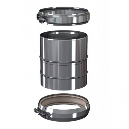 adaptateur universel foyer gaz - conduit de fumée concentrique pour foyer et poêle gaz adaptateur universel foyer gaz - conduit de fumée concentrique pour foyer et poêle gaz