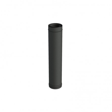 élément droit 1000 mm noir - conduit de fumée concentrique noir poêle à pellets élément droit 1000 mm noir - conduit de fumée concentrique noir poêle à pellets