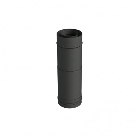 élément droit réglable 320-480 mm noir - conduit de fumée concentrique noir poêle à pellets élément droit réglable 320-480 mm noir - conduit de fumée concentrique noir poêle à pellets