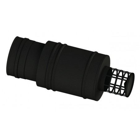 terminal horizontal court noir - conduit de fumée concentrique noir poêle à pellets terminal horizontal court noir - conduit de fumée concentrique noir poêle à pellets