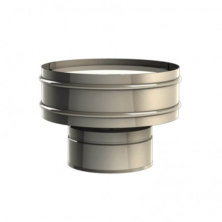 chapeau anti refouleur - conduit de fumée double paroi isolé chapeau anti refouleur - conduit de fumée double paroi isolé