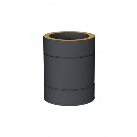 élément droit 250 mm noir - conduit de fumée double paroi isolé noir élément droit 250 mm noir - conduit de fumée double paroi isolé noir