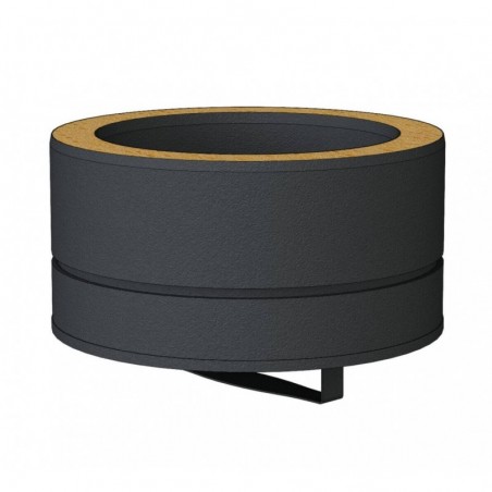 tampon de bas de conduit noir - conduit de fumée double paroi isolé noir tampon de bas de conduit noir - conduit de fumée double paroi isolé noir