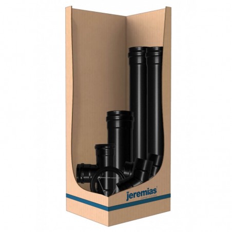 kit raccordement - conduit simple paroi en acier noir mat pour poêle à pellets kit raccordement - conduit simple paroi en acier noir mat pour poêle à pellets