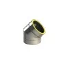 coude 45 - conduit de fumée double paroi isolé coude 45 - conduit de fumée double paroi isolé
