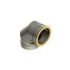 coude 90 - conduit de fumée double paroi isolé coude 90 - conduit de fumée double paroi isolé