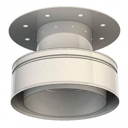 raccord DW 2.0 vers - conduit de fumée double paroi isolé raccord DW 2.0 vers - conduit de fumée double paroi isolé
