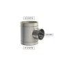 té 90 piquage réduit - conduit de fumée double paroi isolé té 90 piquage réduit - conduit de fumée double paroi isolé