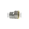 augmentation excentrée - conduit de fumée double paroi isolé augmentation excentrée - conduit de fumée double paroi isolé