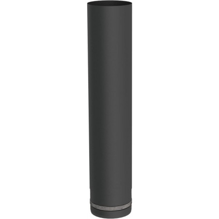élément droit 500 mm - conduit simple paroi design noir pour poêle à pellets élément droit 500 mm - conduit simple paroi design noir pour poêle à pellets