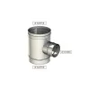 té 87 piquage reduit - conduit de fumée simple paroi té 87 piquage reduit - conduit de fumée simple paroi