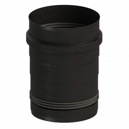 raccord poêle 80 vers 100 - conduit simple paroi design noir pour poêle à pellets raccord poêle 80 vers 100 - conduit simple paroi design noir pour poêle à pellets