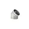 coude 45 - conduit de fumée concentrique pour foyer et poêle gaz coude 45 - conduit de fumée concentrique pour foyer et poêle gaz