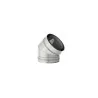 coude 45 inox - conduit - conduit de fumée concentrique pour poêle à pellet coude 45 inox - conduit - conduit de fumée concentrique pour poêle à pellet