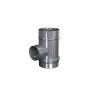 té 90 inox sortie de fumées piquage 100 mm femelle - conduit de fumée concentrique pour poêle à pellet té 90 inox sortie de fumées piquage 100 mm femelle - conduit de fumée concentrique pour poêle à pellet