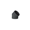 coude 45 noir - conduit de fumée concentrique noir poêle à pellets coude 45 noir - conduit de fumée concentrique noir poêle à pellets