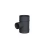 té 90 entrée d'air 80 mm mâle noir - conduit de fumée concentrique noir poêle à pellets té 90 entrée d'air 80 mm mâle noir - conduit de fumée concentrique noir poêle à pellets