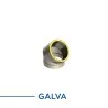 coude 45 - conduit de fumée double paroi isolé galva coude 45 - conduit de fumée double paroi isolé galva