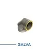 coude 90 - conduit de fumée double paroi isolé galva coude 90 - conduit de fumée double paroi isolé galva