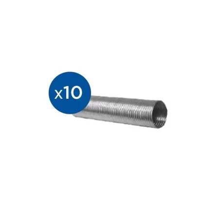 Flexible étirable aluminium 3m à 5m Ø100 - accessoire conduit de fumée