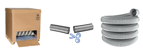 Tubage flexible inox double peau Jeremias